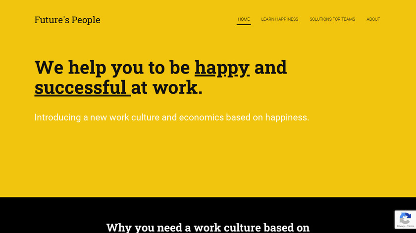 Happy Work Life Landing Page