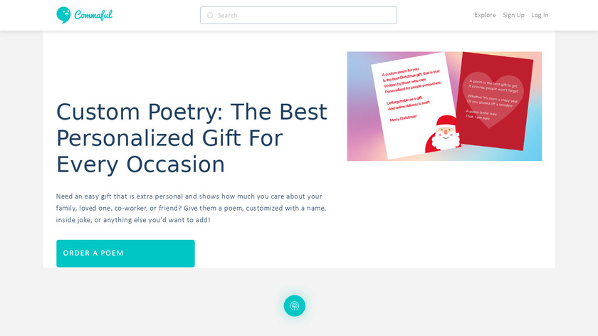 Custom Poetry Landing Page