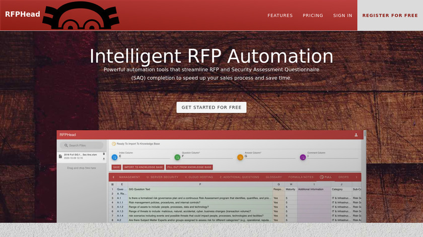 RFPHead Landing Page