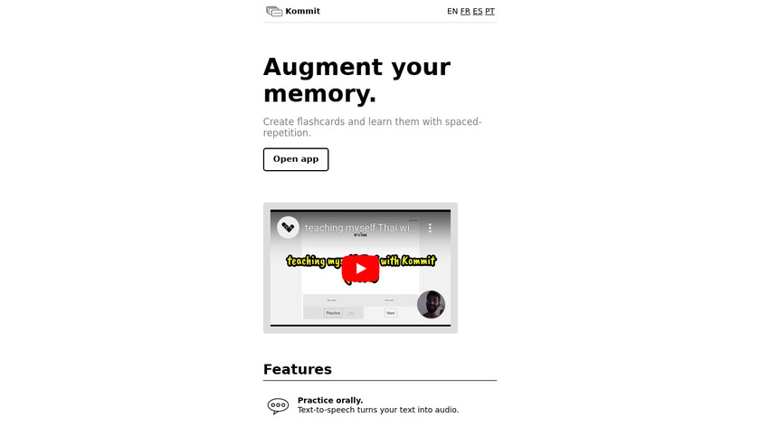 Kommit Landing Page