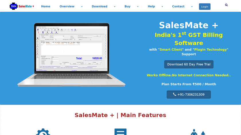 SalesMate Plus Landing Page
