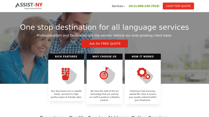 Assist NY Landing Page