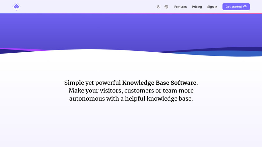 eniston Knowledge Bases Landing Page