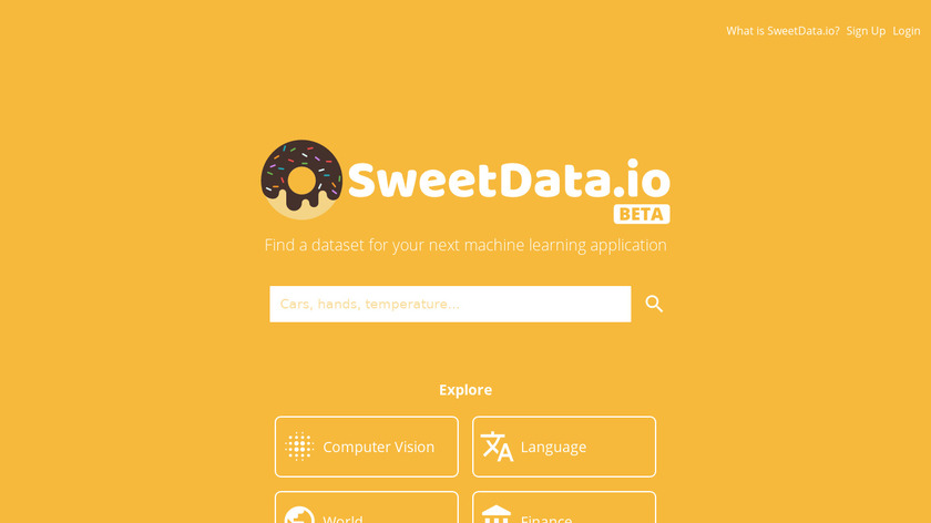 SweetData.io Landing Page