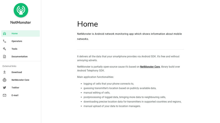 NetMonster Landing Page