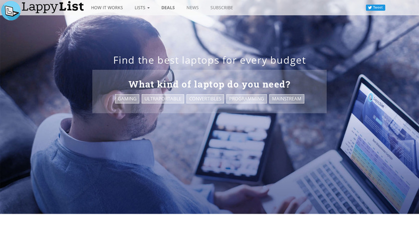 LappyList Landing Page