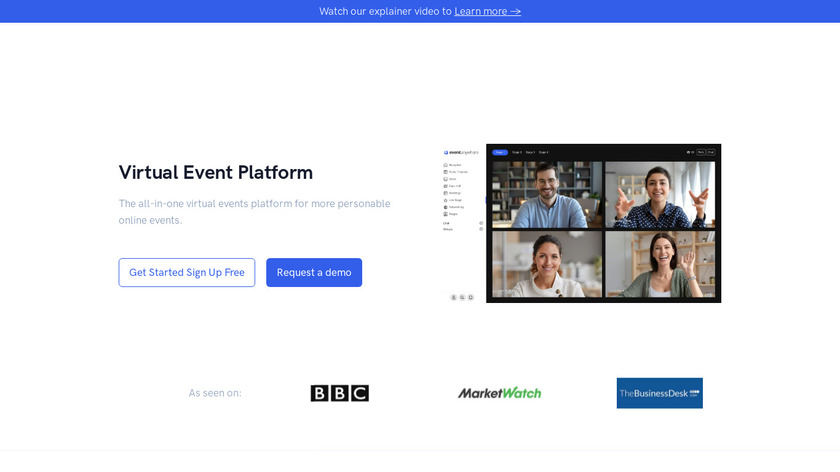 Event Anywhere Landing Page