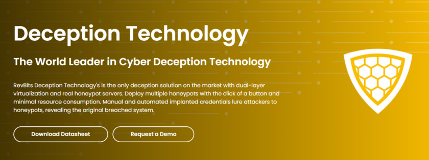 RevBits Deception Technology Landing Page