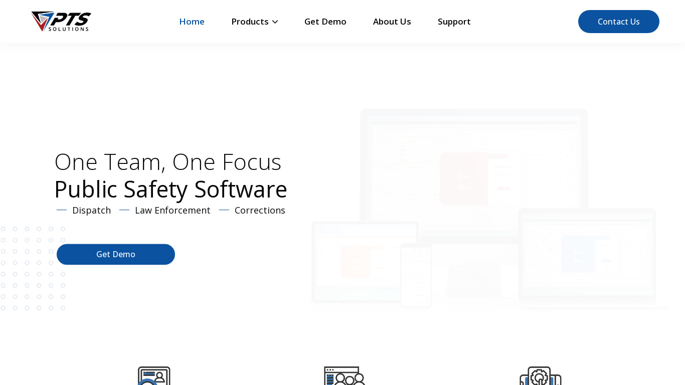 Jail Solutions Landing page
