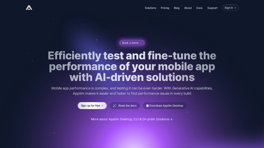 Apptim Landing Page