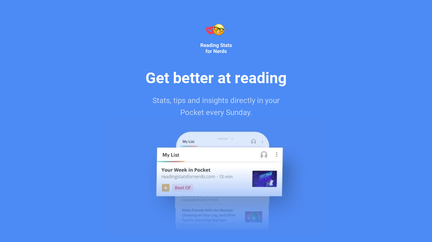 Reading Stats For Nerds Landing Page