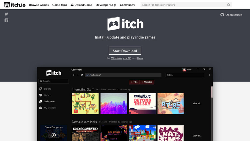itch Landing Page
