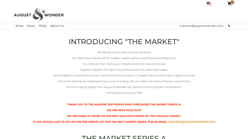 The Market Series A Landing Page