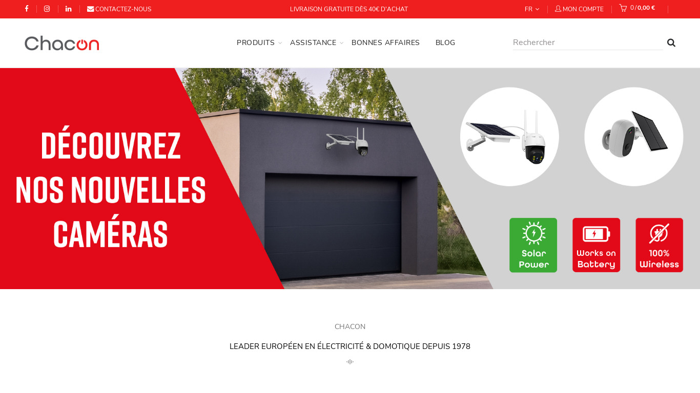 chacon.be Chacon Home Landing page