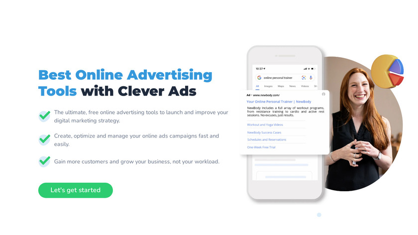 Google Ads by Clever Ads Landing Page