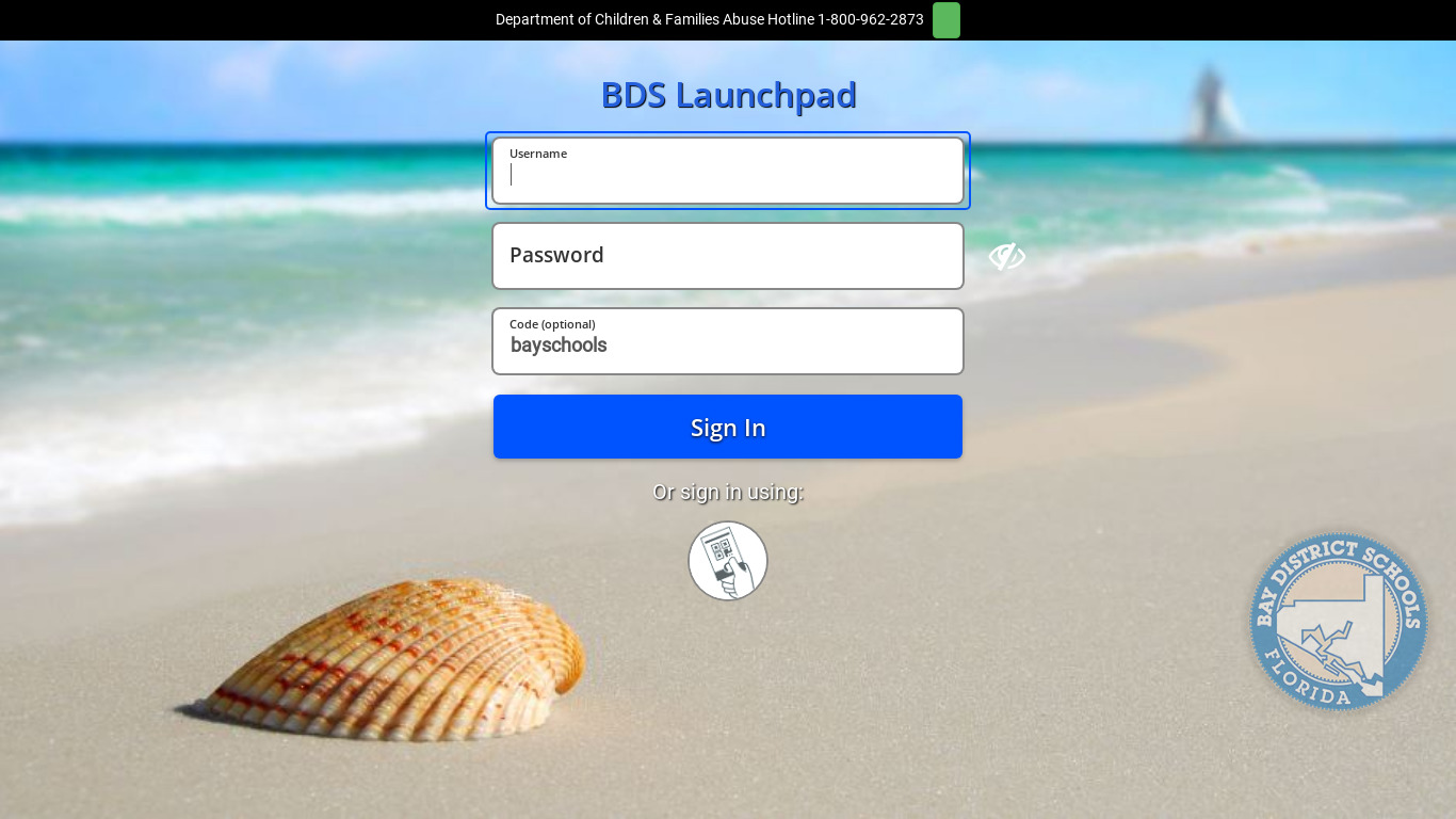 BDS Launchpad Landing page