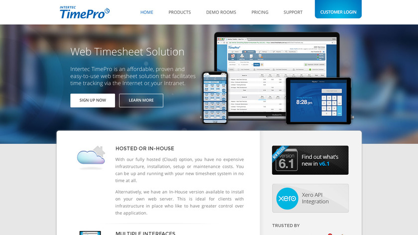 Timepro Landing Page