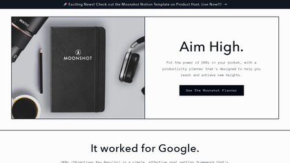 The Moonshot Productivity Planner image