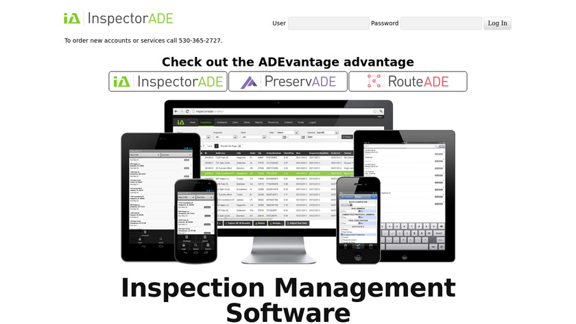 InspectorADE Landing Page
