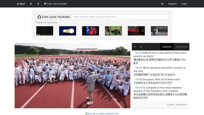 Captionz Landing Page