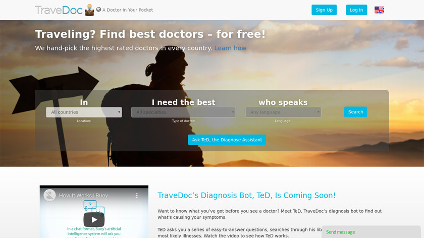 Travedoc Landing Page