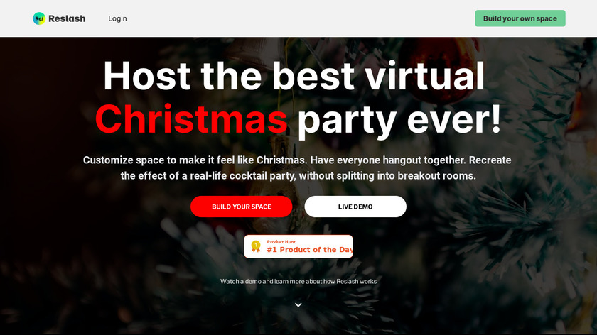 Reslash for Christmas Landing Page