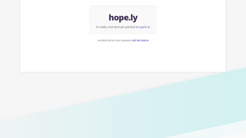 Hope.ly Landing Page