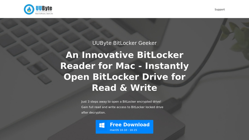 UUByte BitLocker Geeker Landing Page