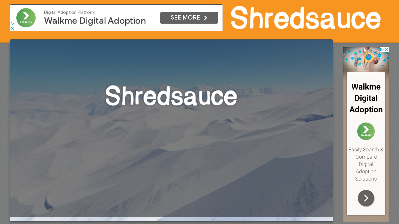 Shredsauce Landing page