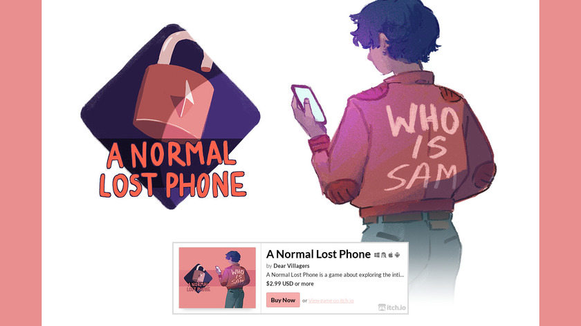 A Normal Lost Phone Landing Page