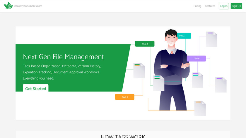 Ivy Documents Landing Page