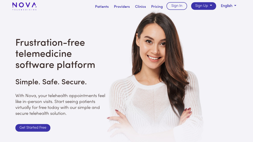 Nova Telehealth Landing Page