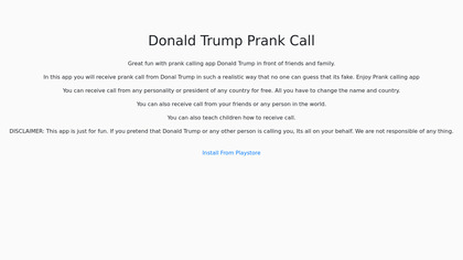 Prank Call From Donald Trump image
