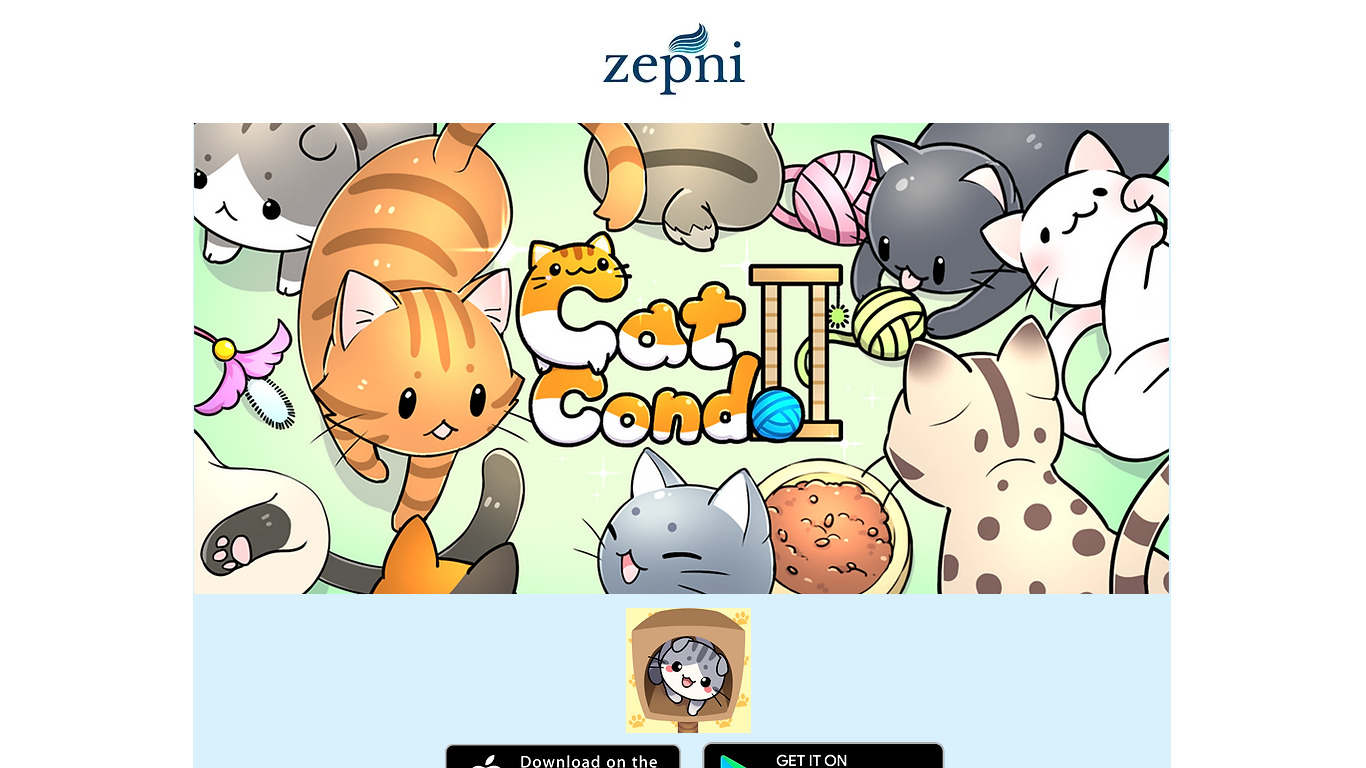 Cat Condo 2 Landing page