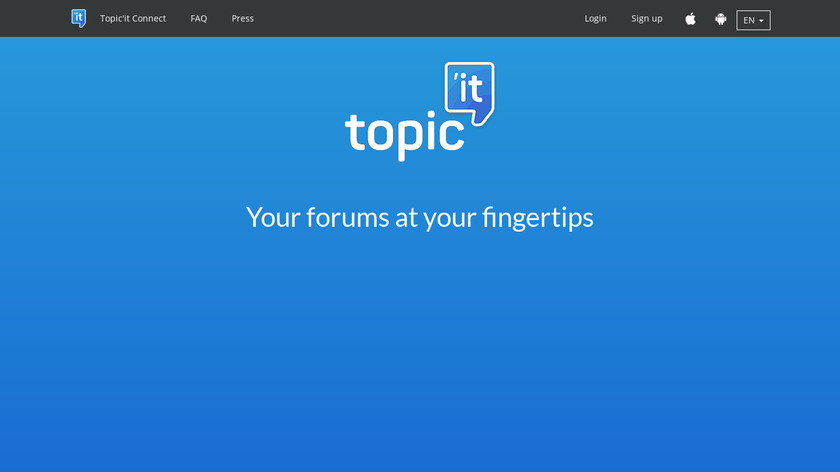 Topic'it Landing Page