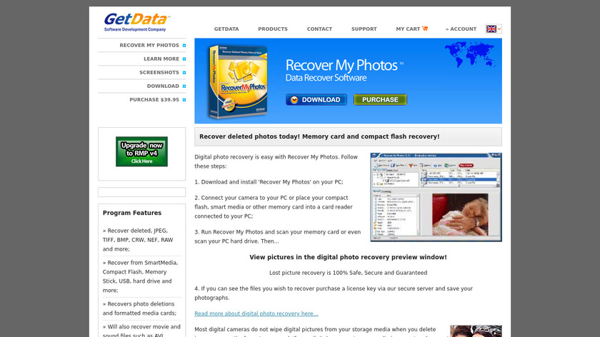 Recover My Photos Landing Page