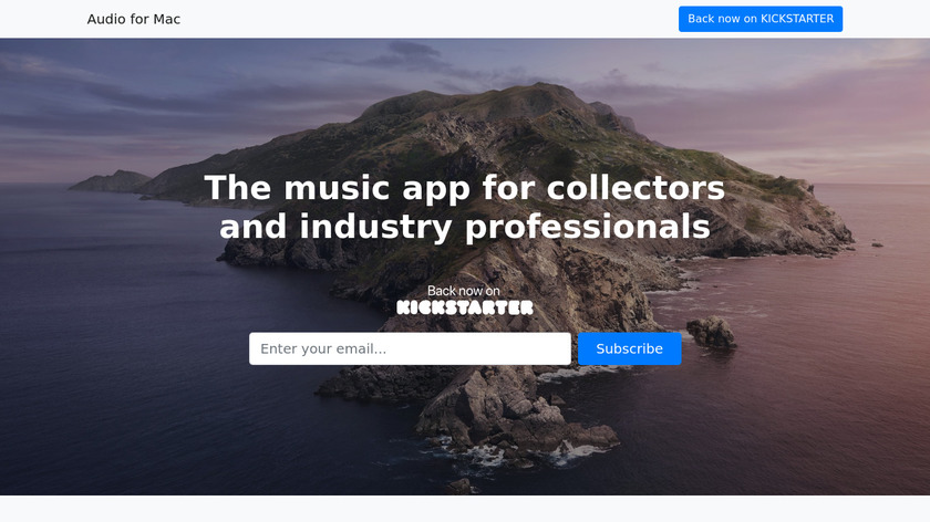 Audio for Mac Landing Page