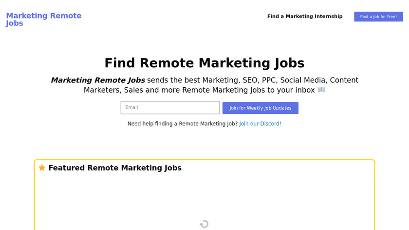 Marketing Remote Jobs Landing Page