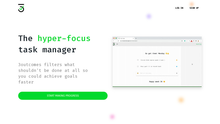 3outcomes Landing Page