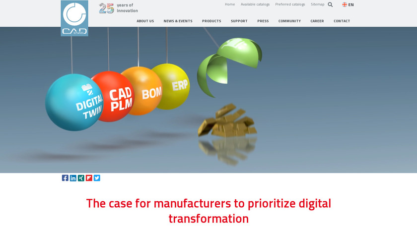 cadenas.de eCATALOGsolutions Landing Page