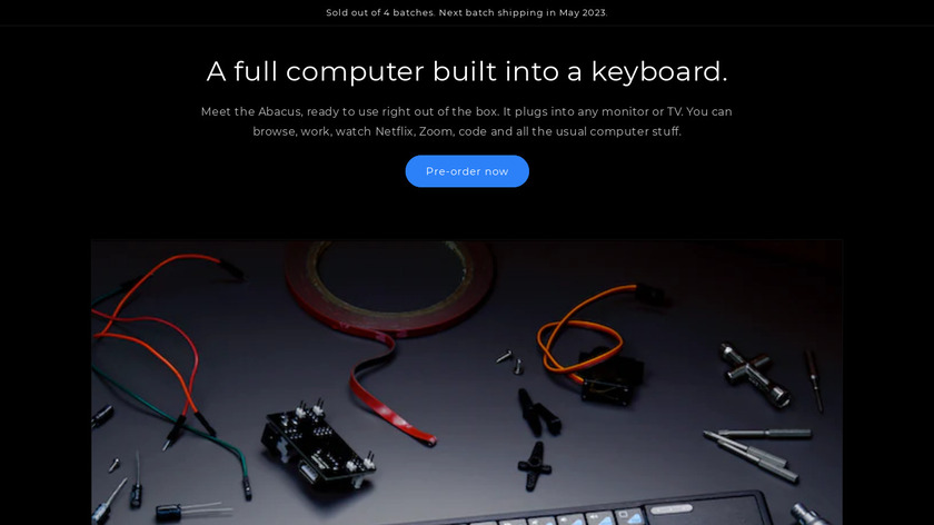 The Abacus Landing Page