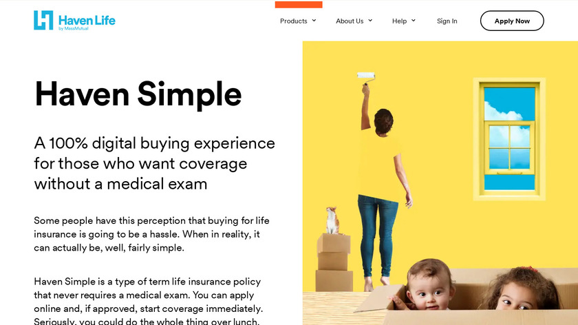 Haven Simple Landing Page