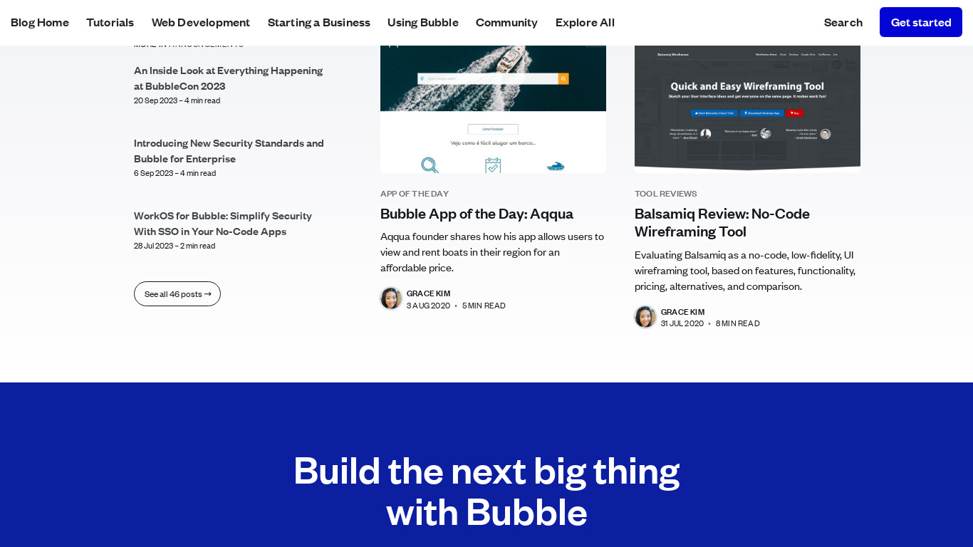 Bubble + Figma Integration Landing page