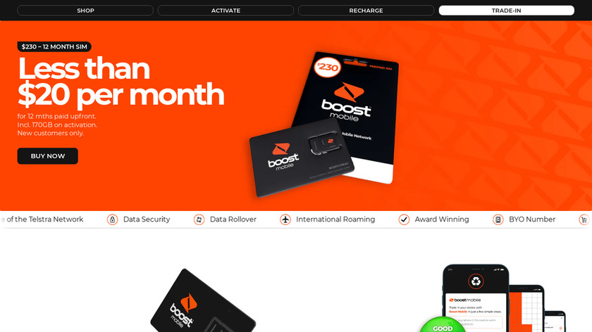 Boost Mobile Landing Page