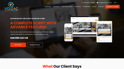 Voizac Job Portal Script image