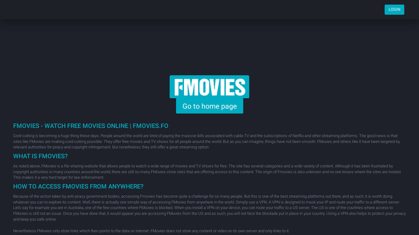 FMovies Landing Page