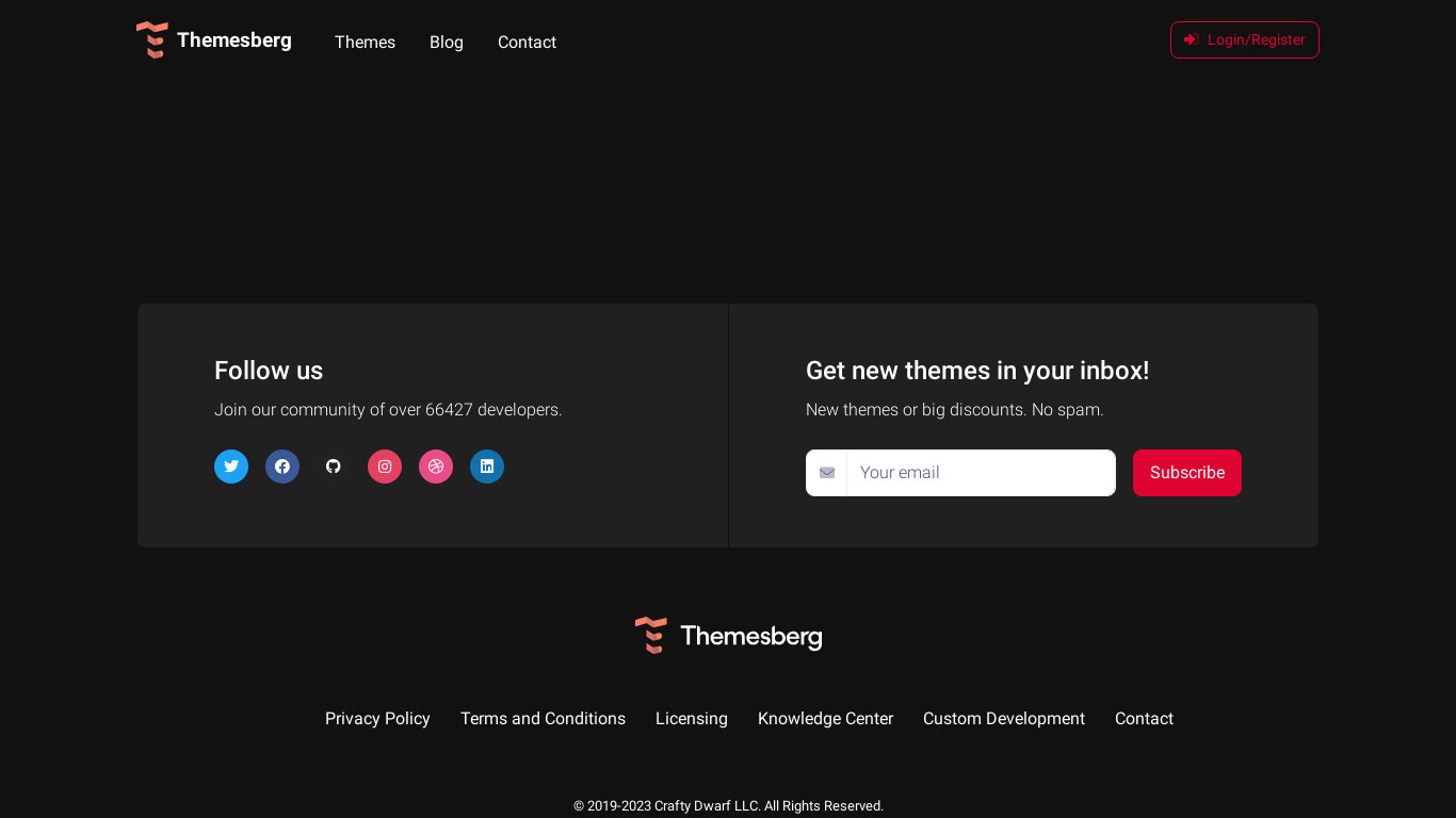 Themesberg Landing page