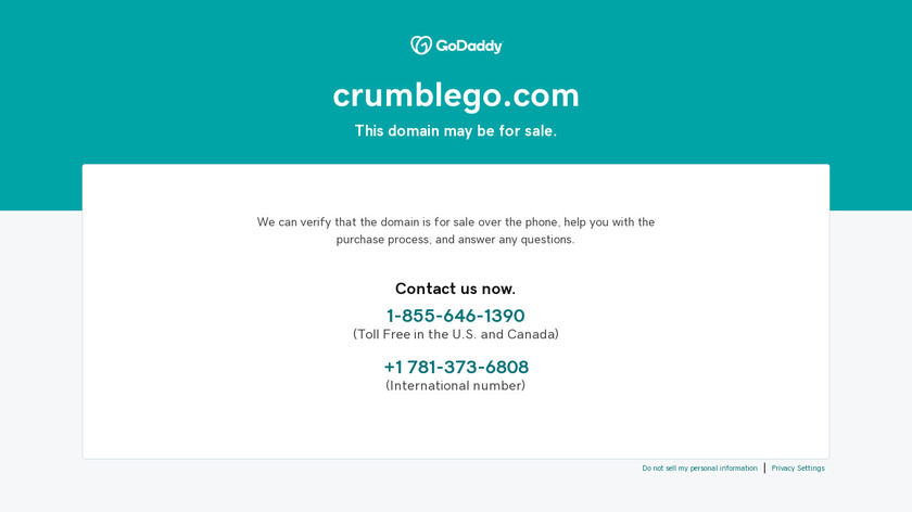 CrumbleGO Landing Page