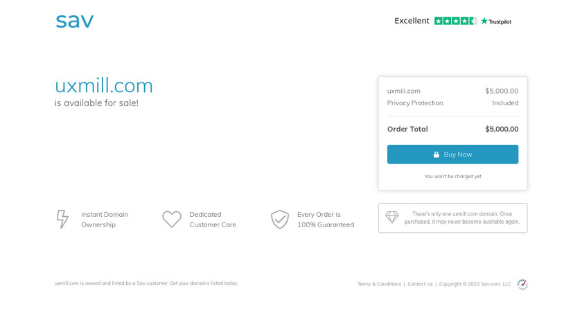 UX Mill Landing Page