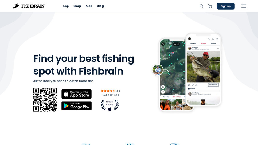 FishBrain Landing Page
